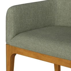 Rosin Dining Armchair - Smoked Oak and Welsh Green