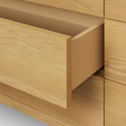 Rosin 6-Drawer Double Dresser - Natural Oak