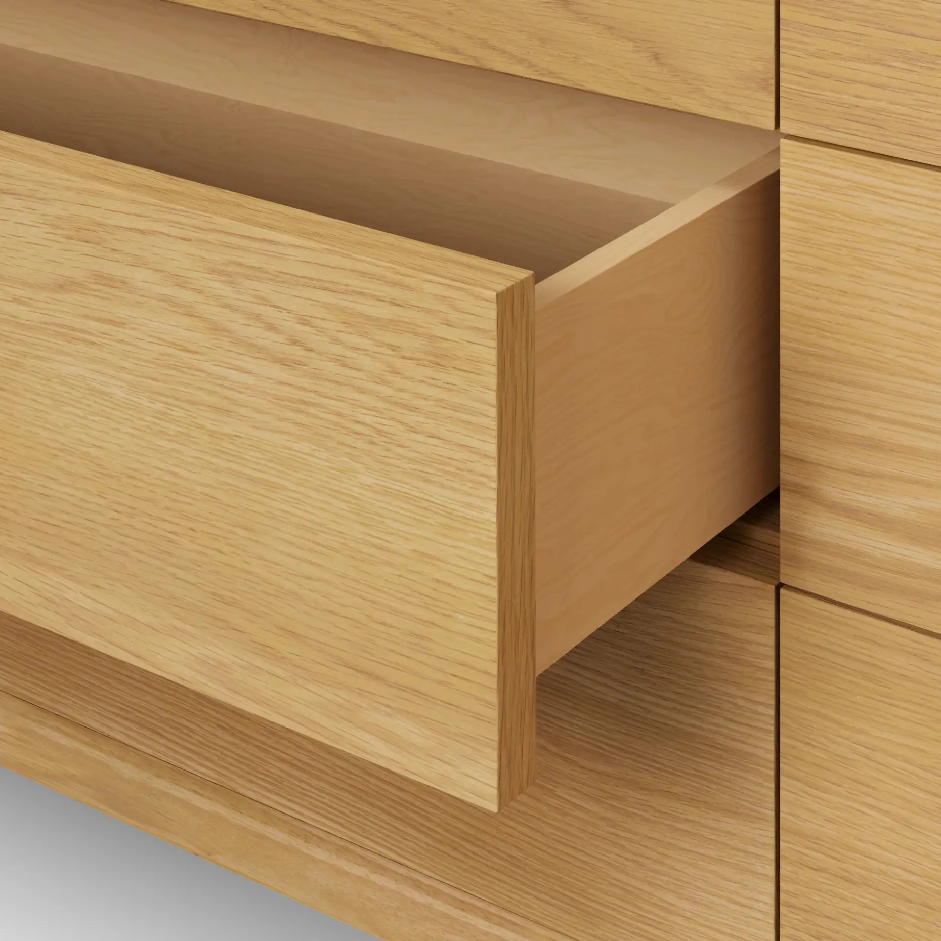 Rosin 6-Drawer Double Dresser - Natural Oak