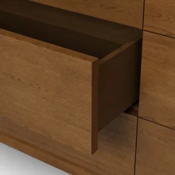 Rosin 6-Drawer Double Dresser - Smoked Oak