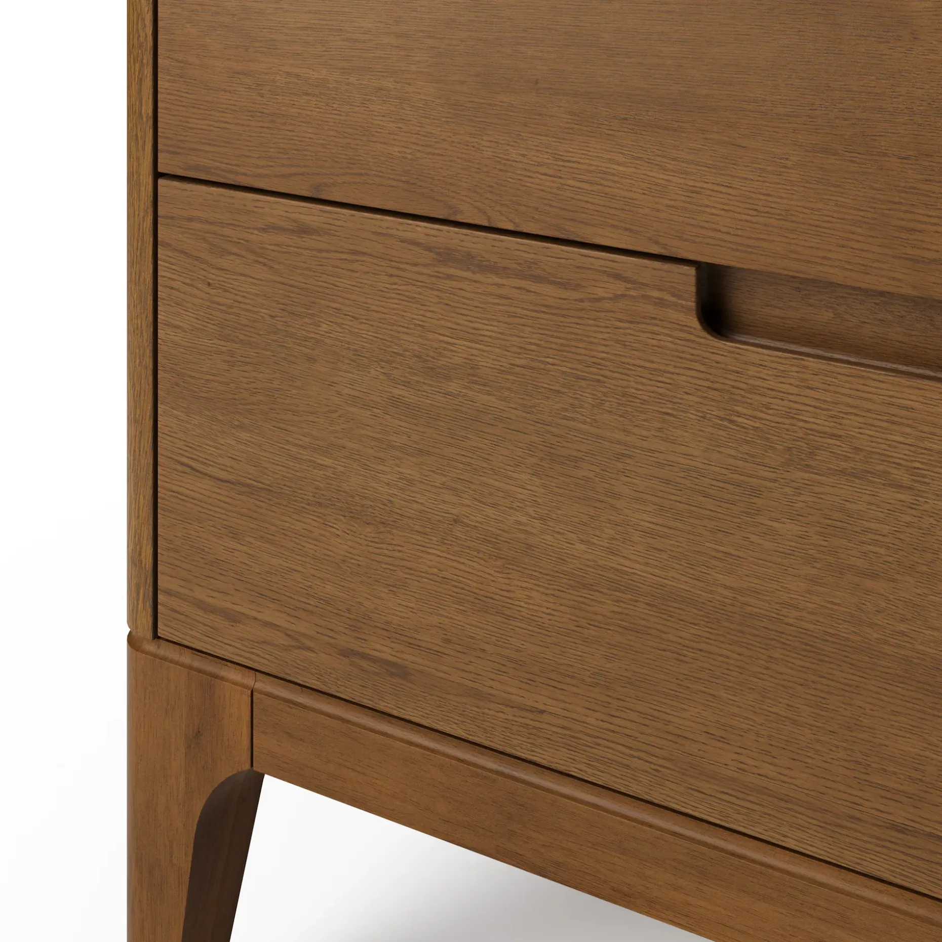 Rosin 6-Drawer Double Dresser - Smoked Oak