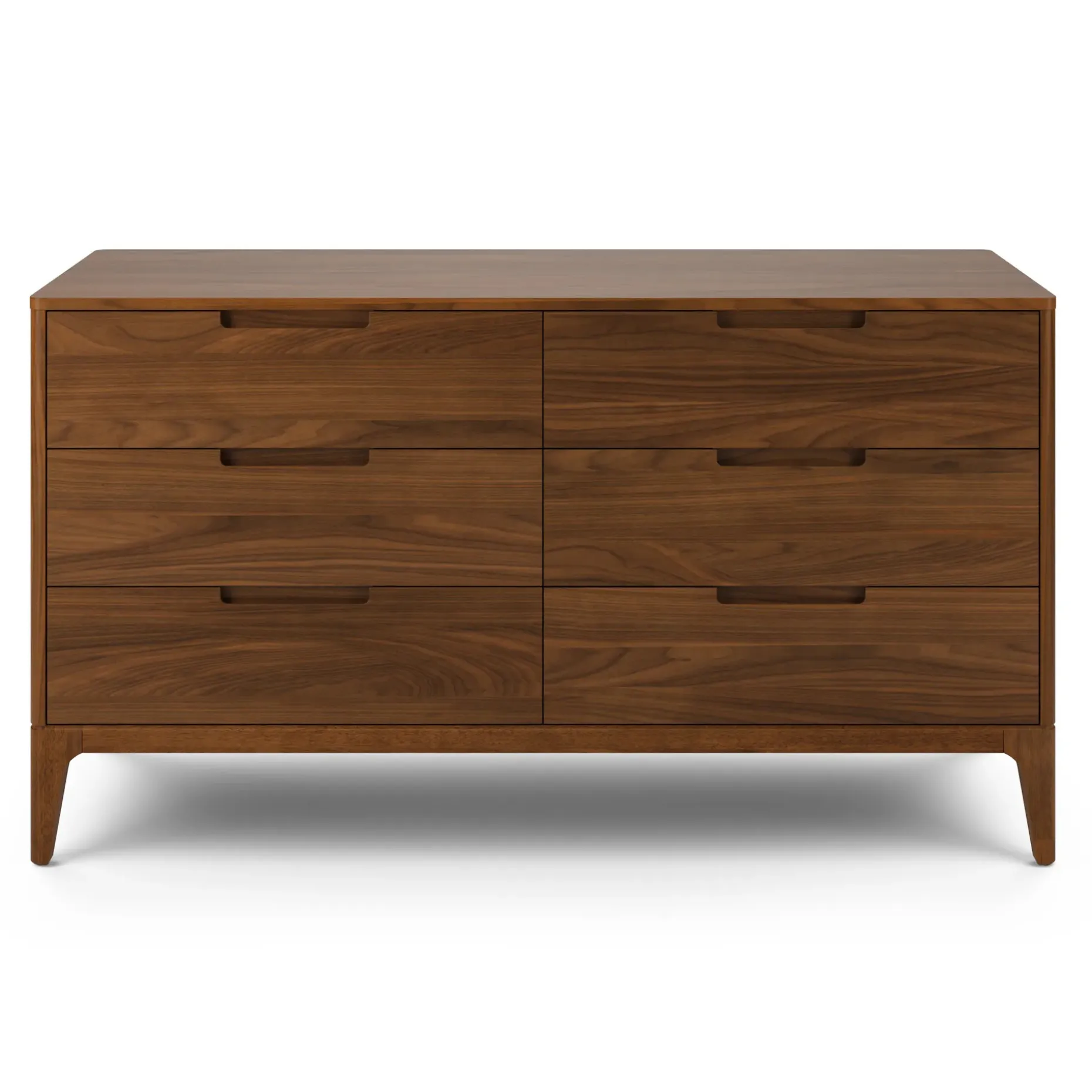 Rosin 6-Drawer Double Dresser - Walnut