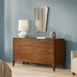 Rosin 6-Drawer Double Dresser - Walnut