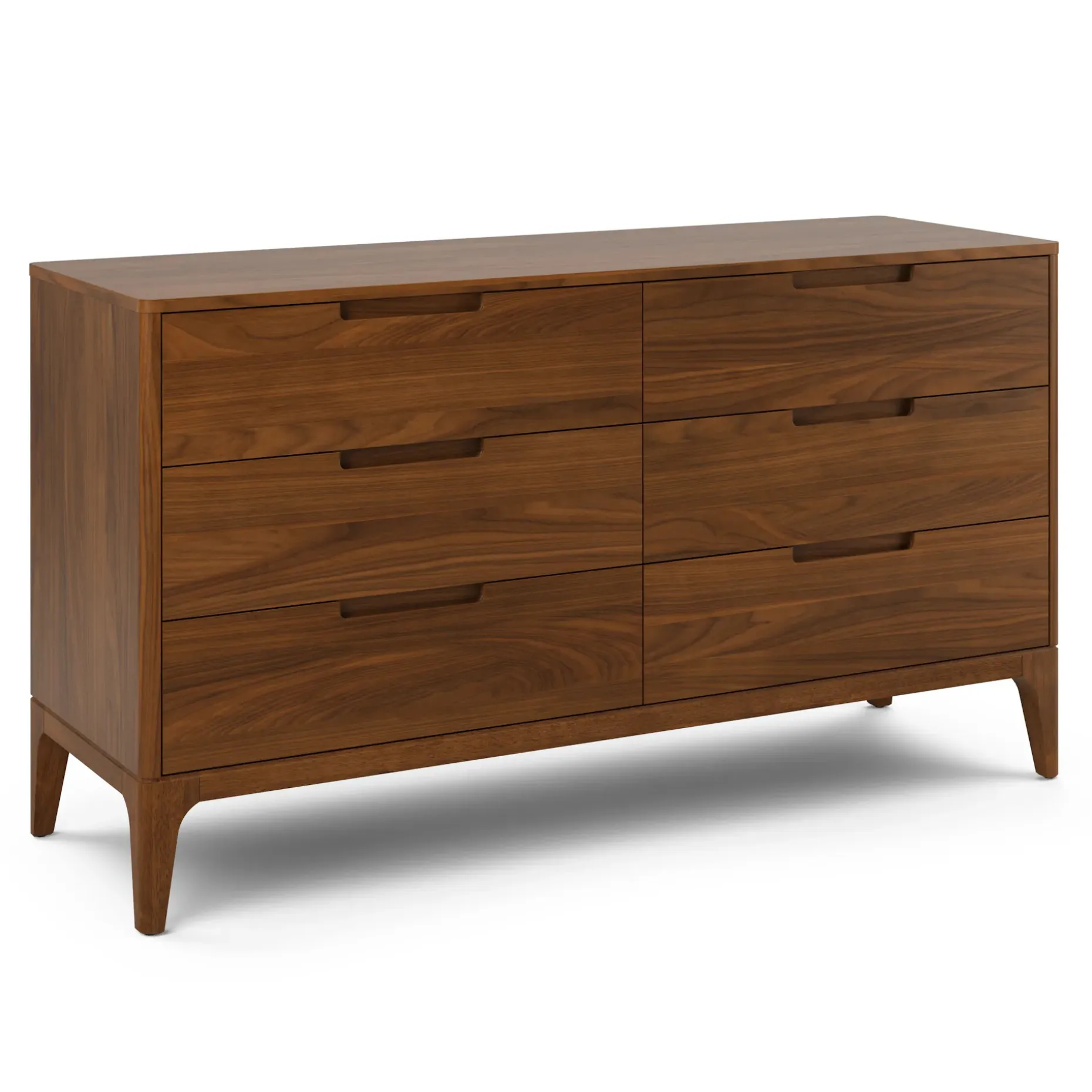 Rosin 6-Drawer Double Dresser - Walnut