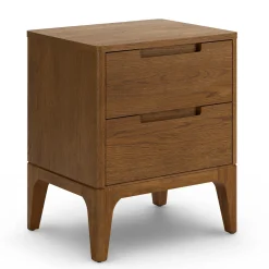 Rosin 2-Drawer Nightstand - Smoked Oak
