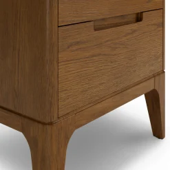 Rosin 2-Drawer Nightstand - Smoked Oak