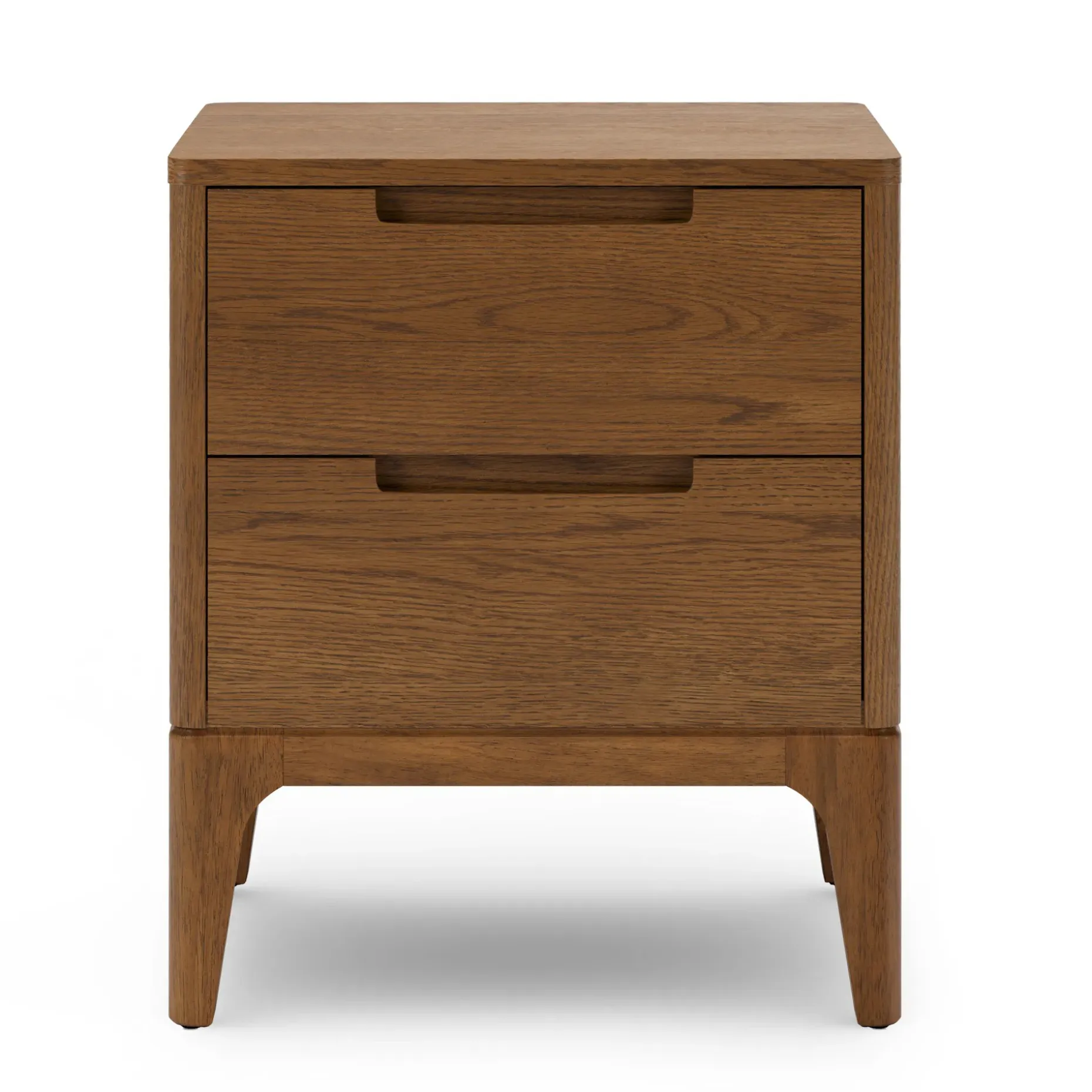 Rosin 2-Drawer Nightstand - Smoked Oak