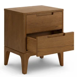 Rosin 2-Drawer Nightstand - Smoked Oak