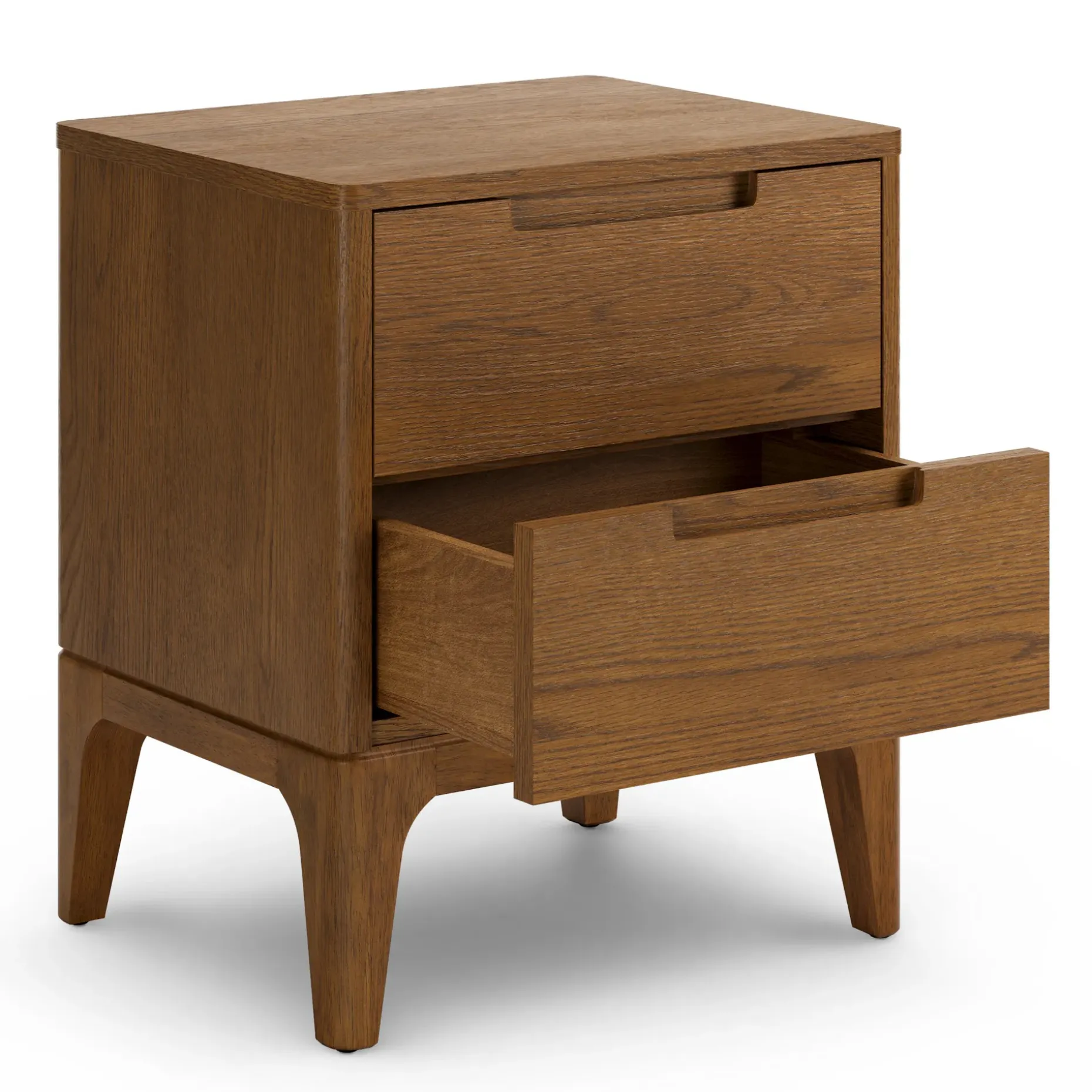 Rosin 2-Drawer Nightstand - Smoked Oak