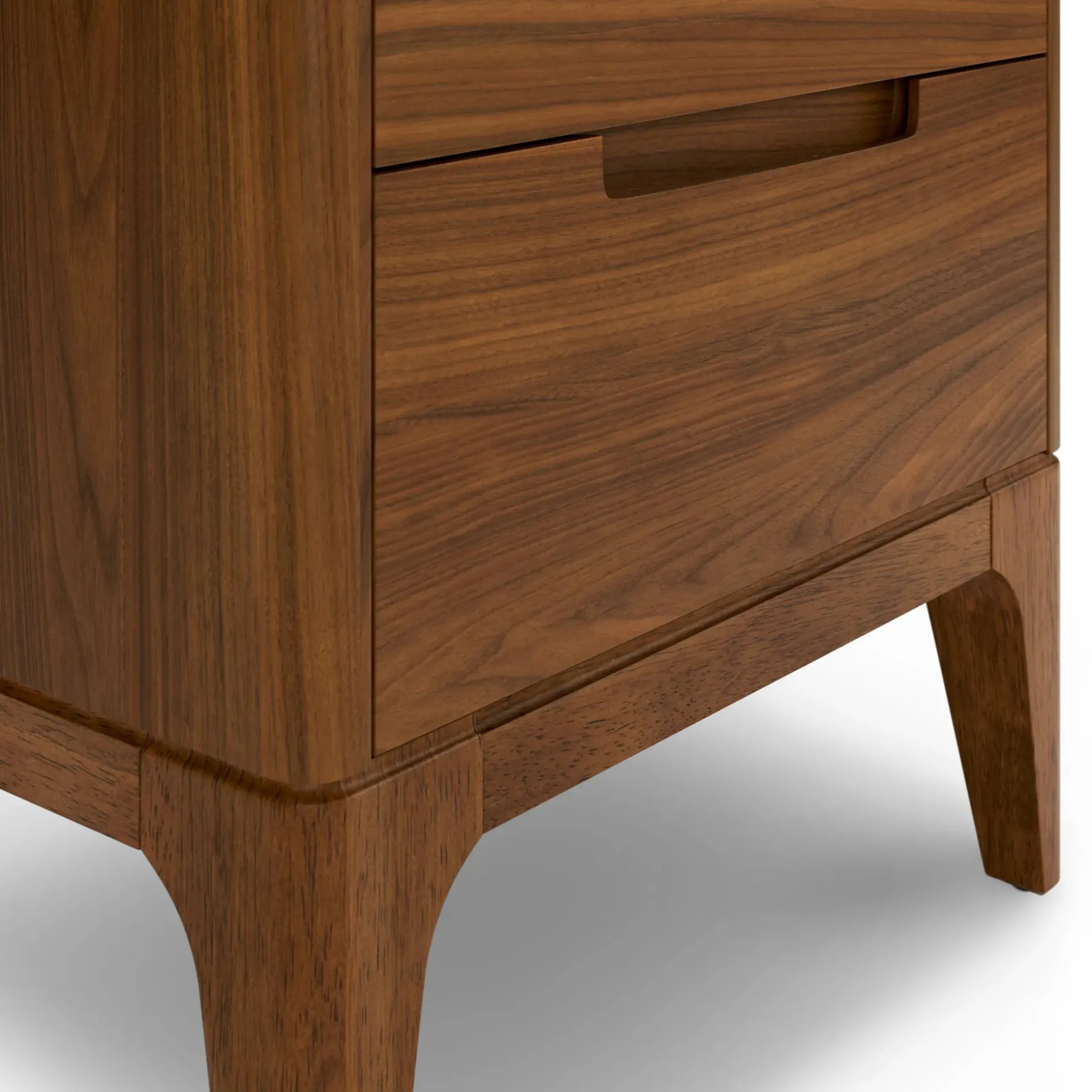 Rosin 2-Drawer Nightstand - Walnut