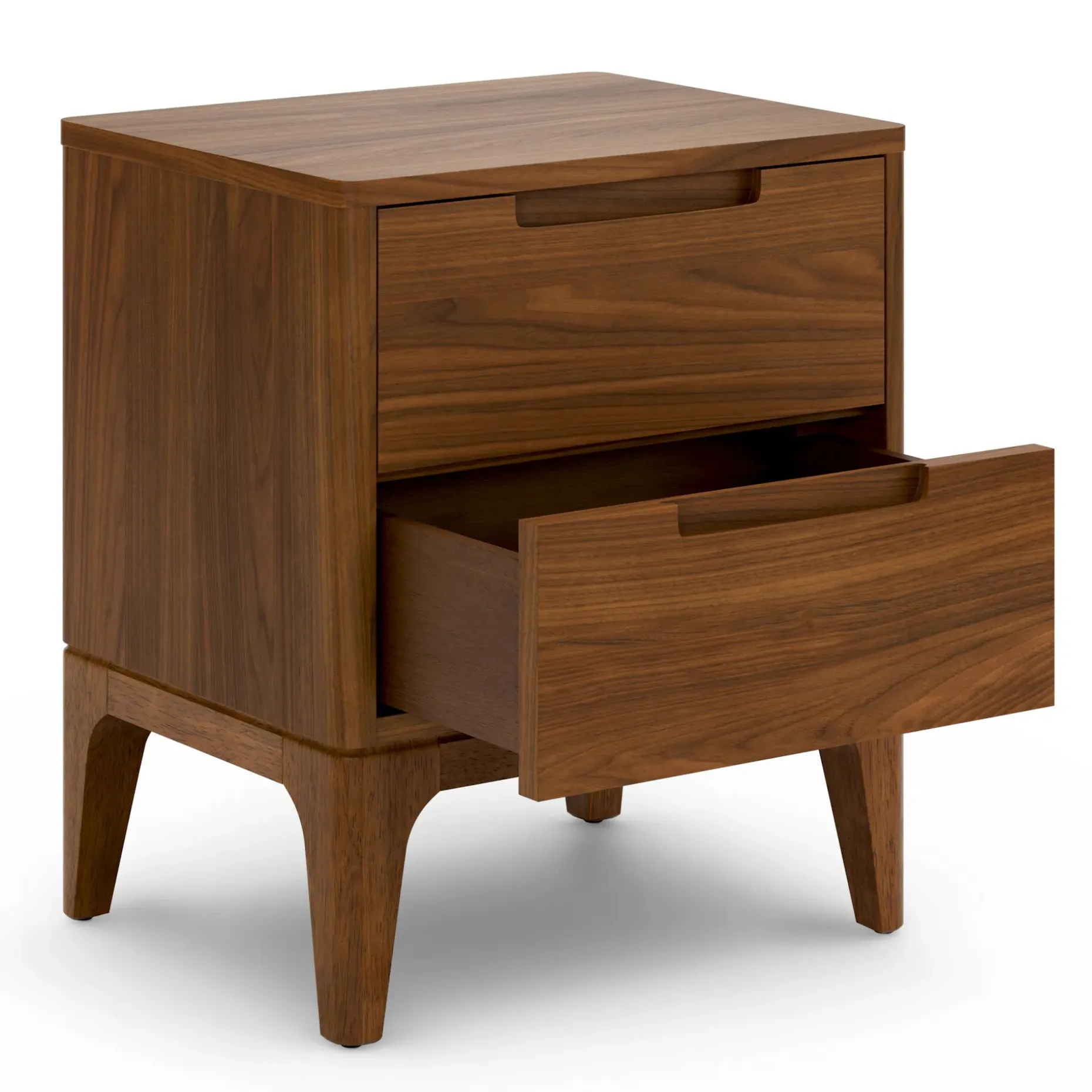 Rosin 2-Drawer Nightstand - Walnut