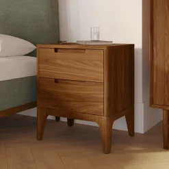 Rosin 2-Drawer Nightstand - Walnut