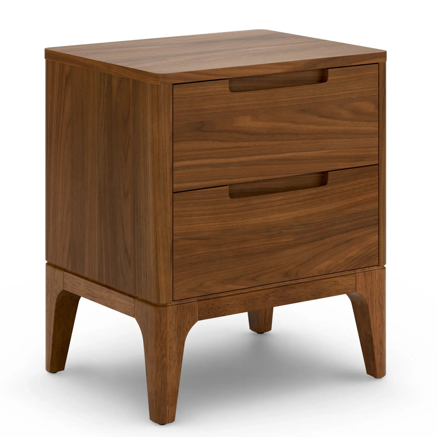 Rosin 2-Drawer Nightstand - Walnut