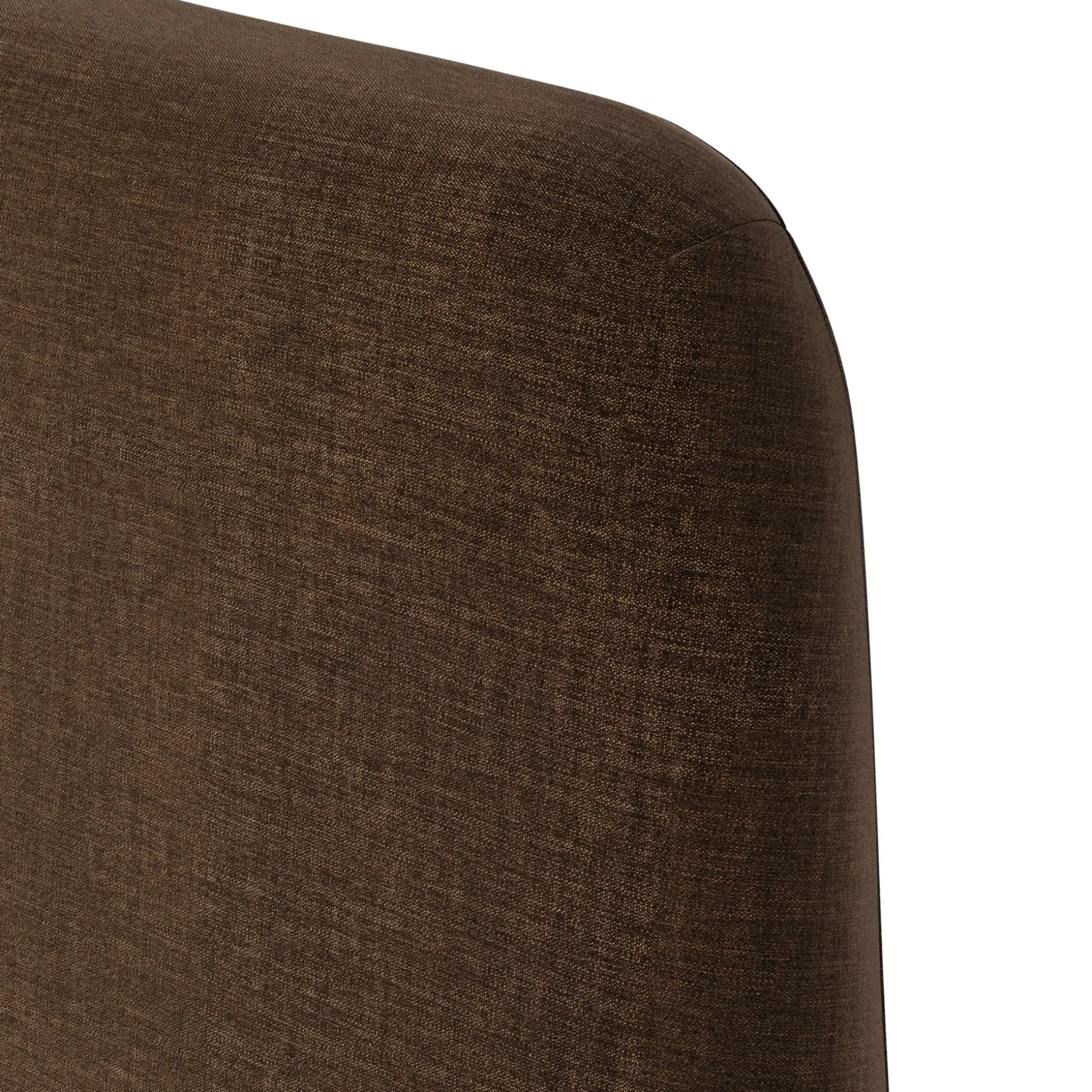 Rosin King Upholstered Bed - Walnut and Valor Brown