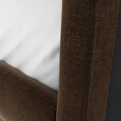 Rosin King Upholstered Bed - Walnut and Valor Brown