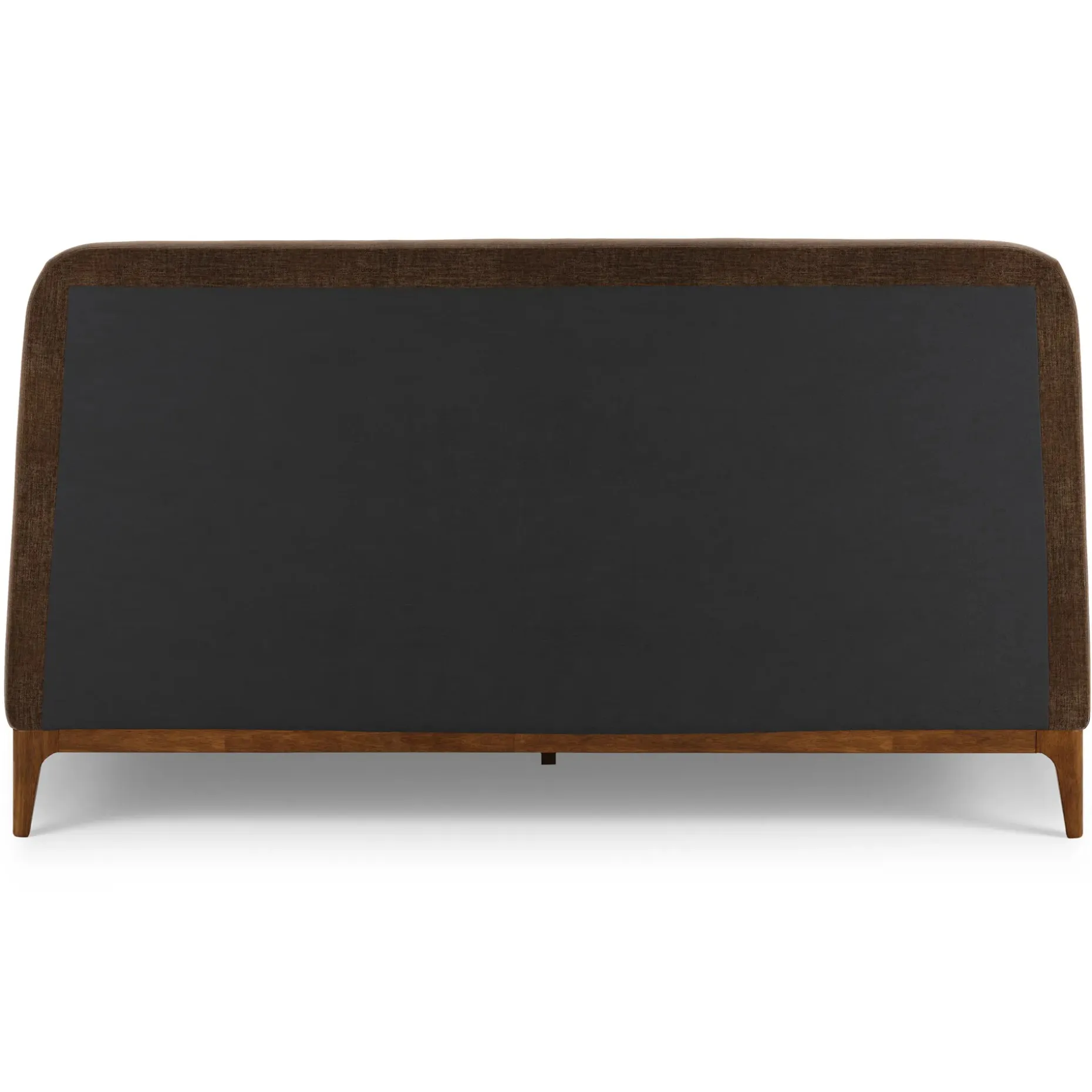 Rosin King Upholstered Bed - Walnut and Valor Brown
