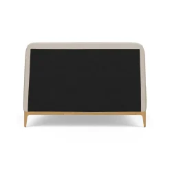 Rosin Queen Upholstered Bed - Natural Oak and Sand Ivory