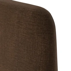 Rosin Queen Upholstered Bed - Walnut and Valor Brown