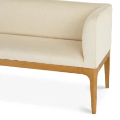 Rosin 55.75" Right Arm Banquette Set - Natural Oak and Sand Ivory