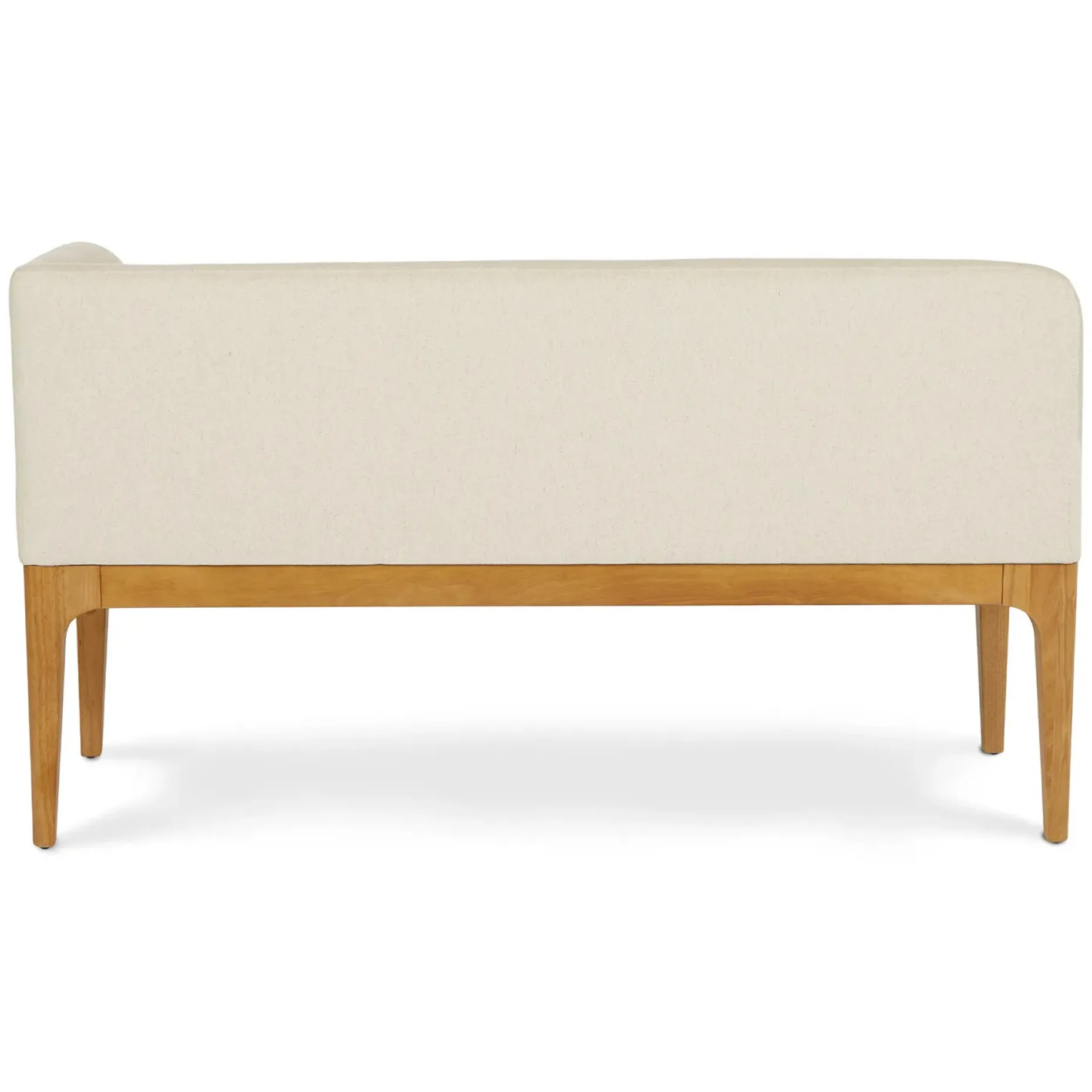 Rosin 56.75" Right Corner Banquette - Natural Oak and Sand Ivory