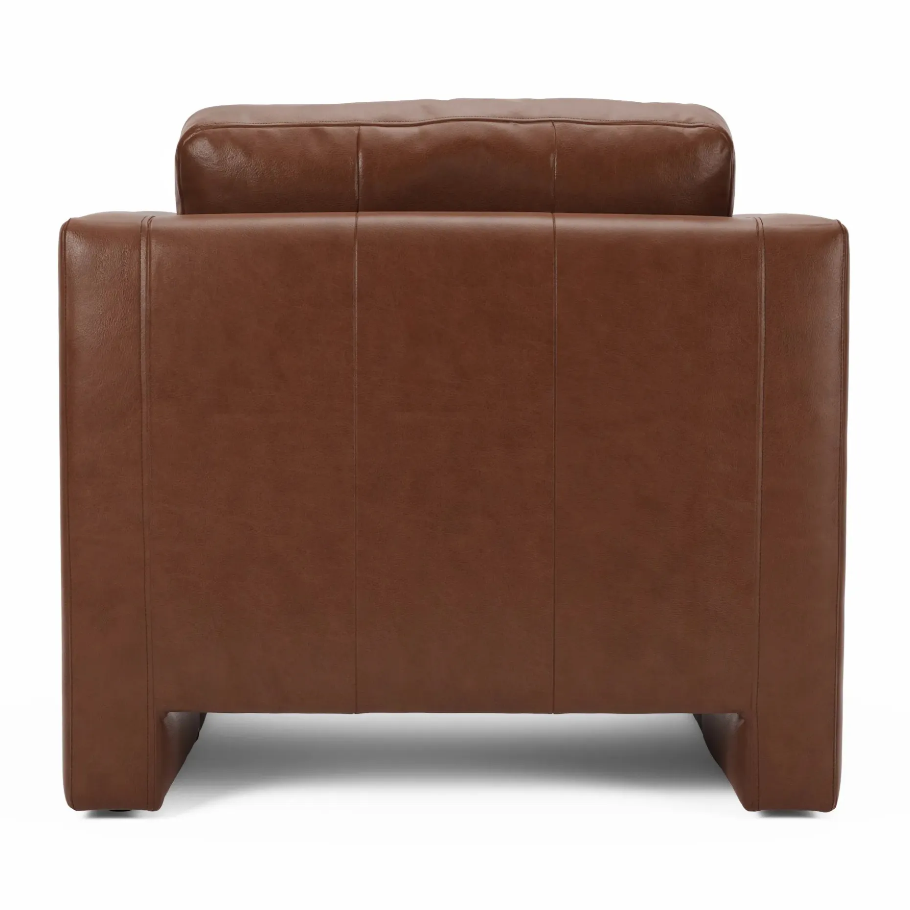Roxwell 37.5" Leather Lounge Chair - Taos Brown