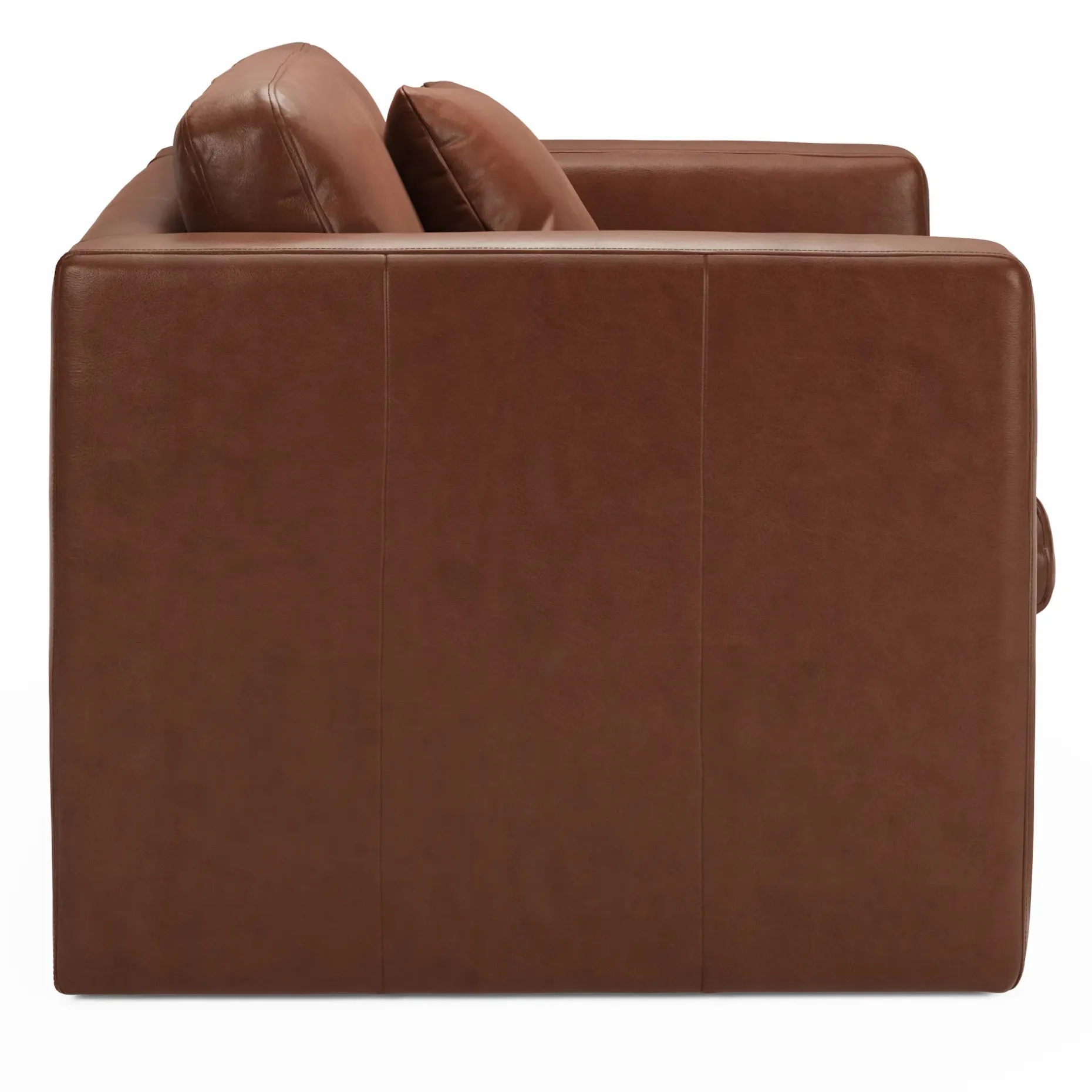 Roxwell 37.5" Leather Lounge Chair - Taos Brown