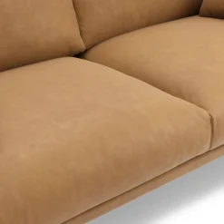 Roxwell 71.5" Leather Loveseat - Charme Tan