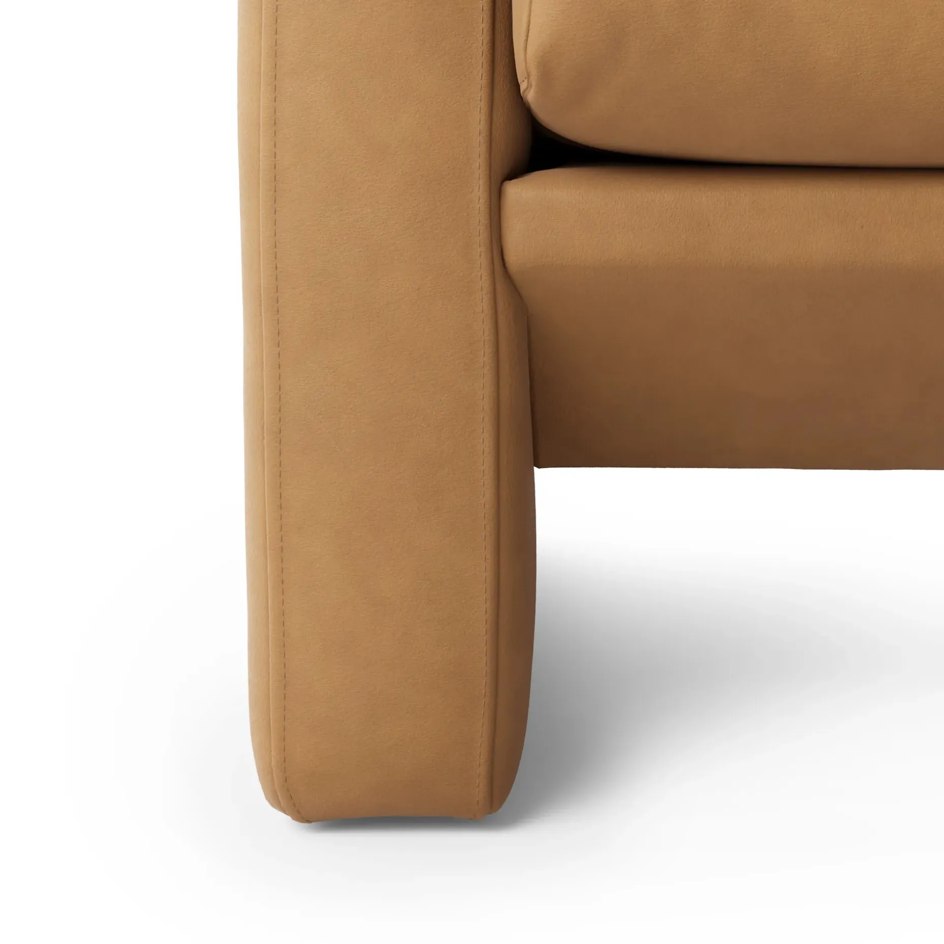 Roxwell 71.5" Leather Loveseat - Charme Tan