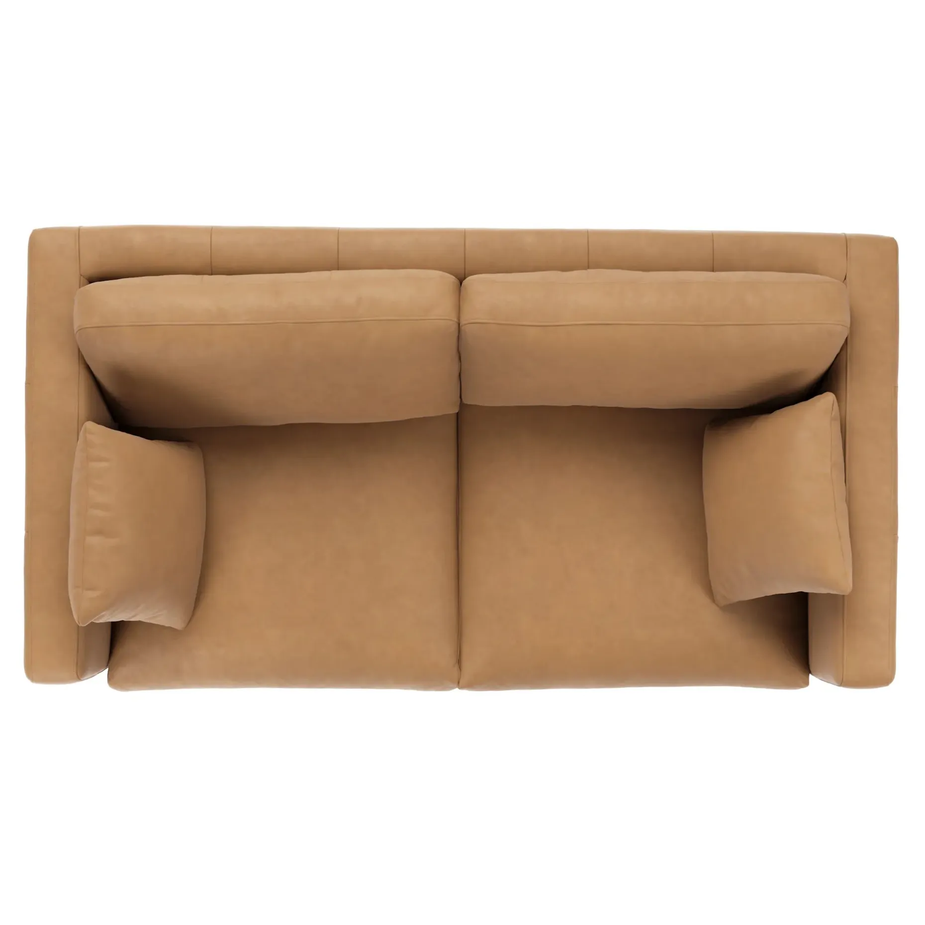 Roxwell 71.5" Leather Loveseat - Charme Tan