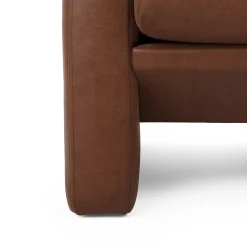 Roxwell 71.5" Leather Loveseat - Taos Brown