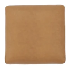 Roxwell 28.5" Leather Ottoman - Charme Tan