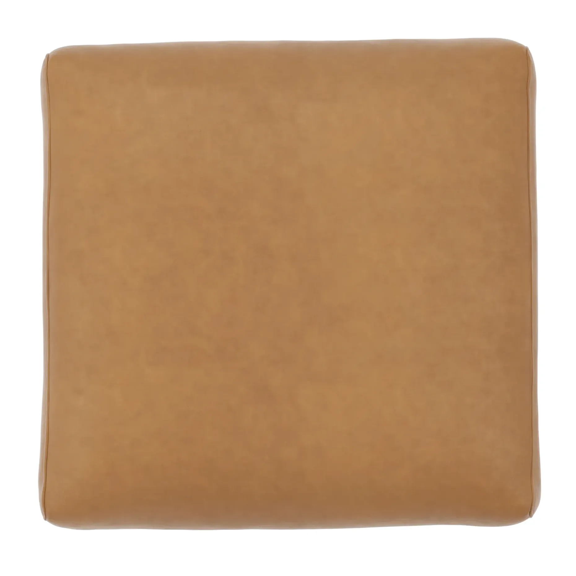 Roxwell 28.5" Leather Ottoman - Charme Tan