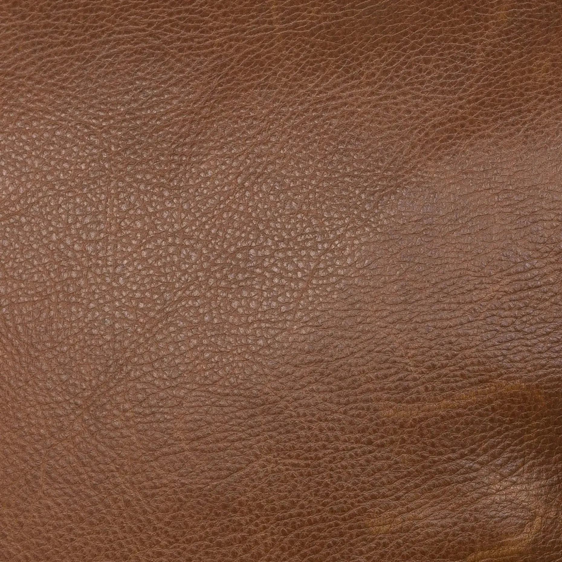 Roxwell 28.5" Leather Ottoman - Taos Brown