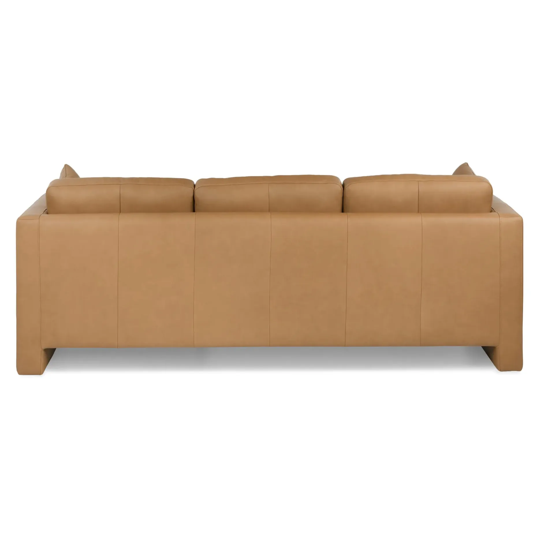 Roxwell 91" Leather Reversible Sectional - Charme Tan