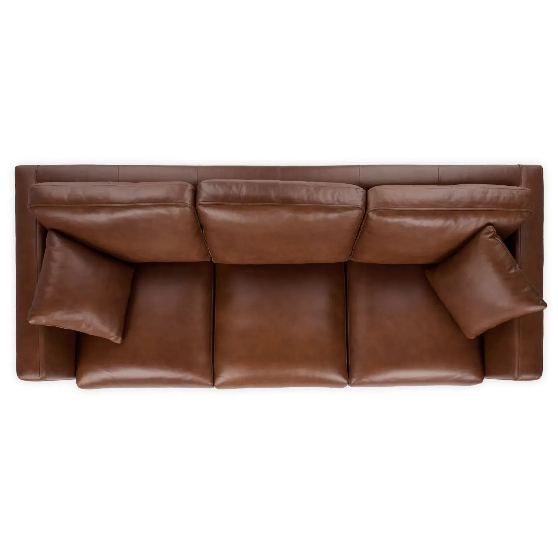 Roxwell 91" Leather Sofa - Taos Brown