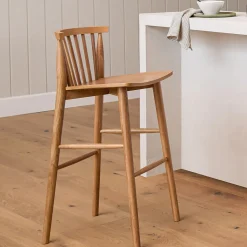 Rus Bar Stool - Light Oak