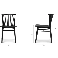Rus Dining Chair - Black