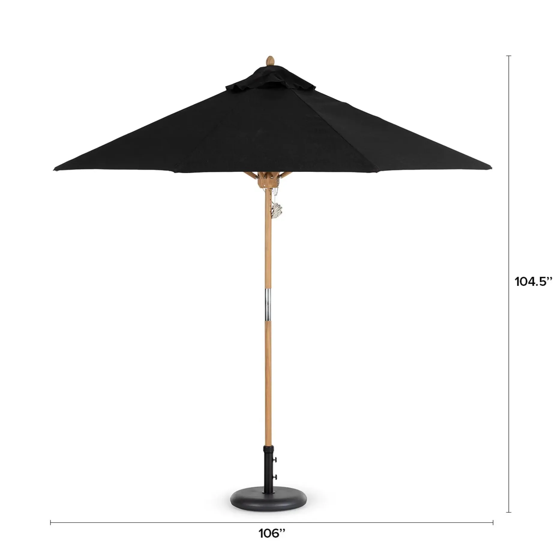 Rutbeek Umbrella - Coast Black
