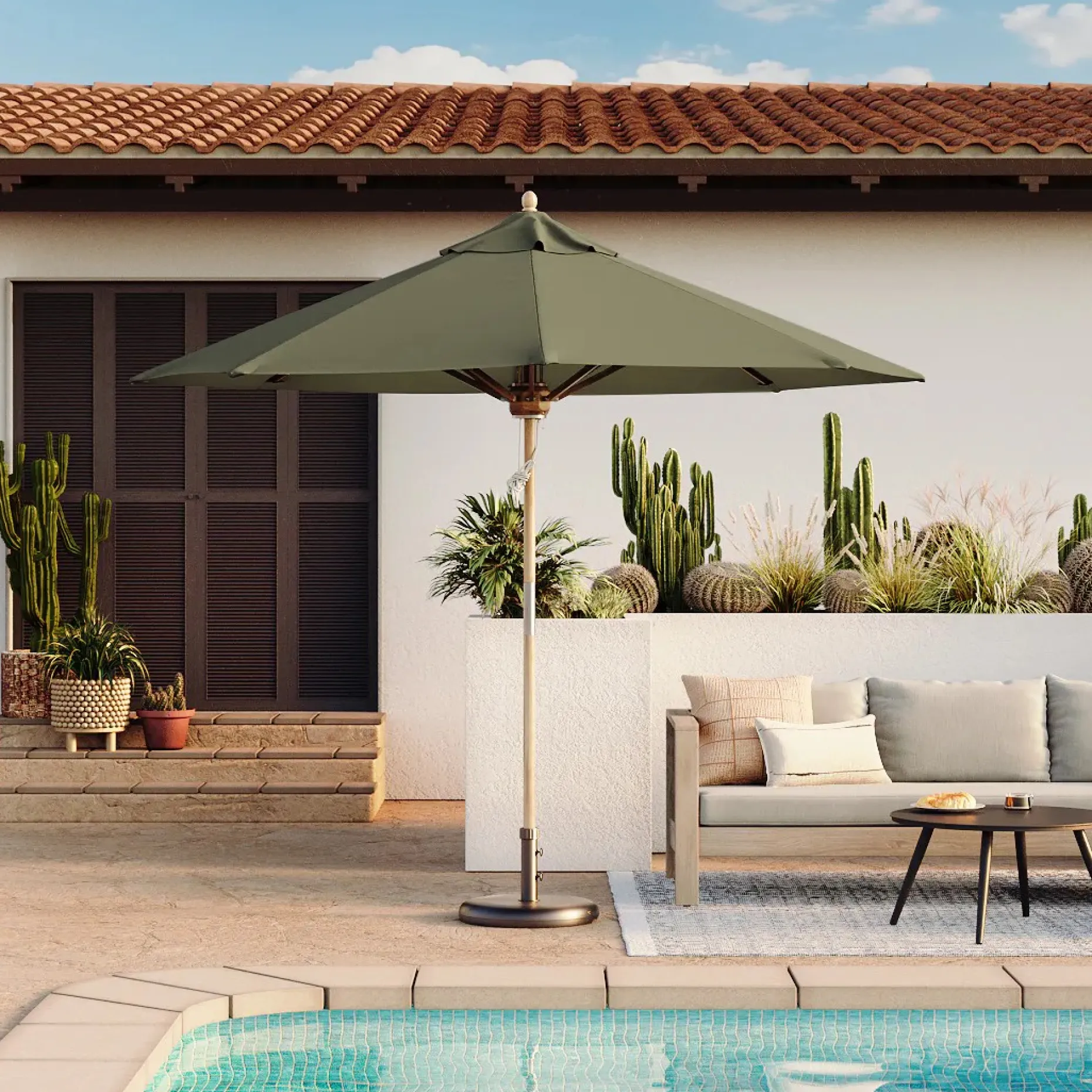 Rutbeek Umbrella - Coast Green