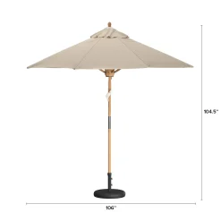 Rutbeek Umbrella - Coast Taupe