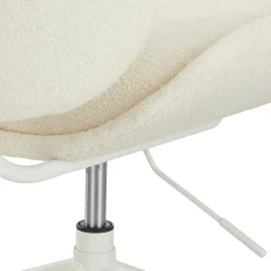 Rya Office Chair - Ivory Wool Bouclé