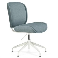 Rya Office Chair - Light Blue Wool Bouclé