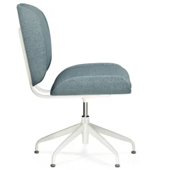 Rya Office Chair - Light Blue Wool Bouclé
