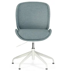 Rya Office Chair - Light Blue Wool Bouclé