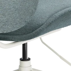 Rya Office Chair - Light Blue Wool Bouclé
