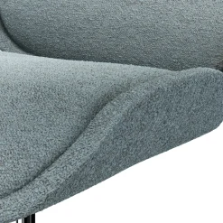 Rya Office Chair - Light Blue Wool Bouclé