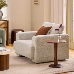 Sadie 44" Lounge Chair - Pepper Ivory