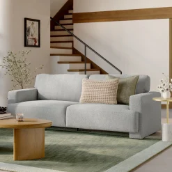 Sadie 89.75" Sofa - Pepper Ivory