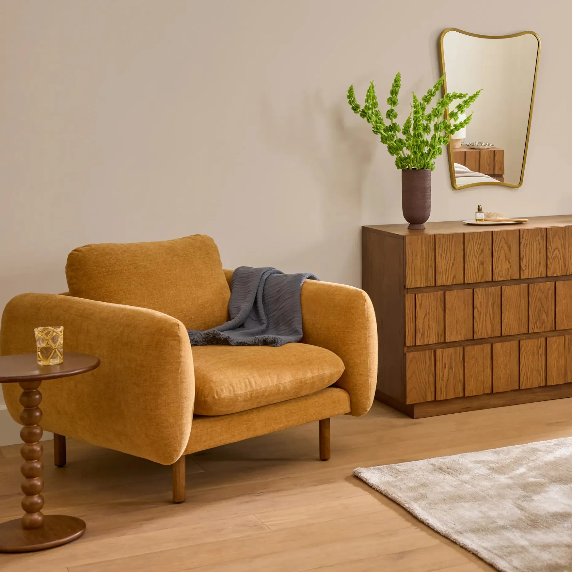 Sanders 37" Lounge Chair - Hestia Ginger