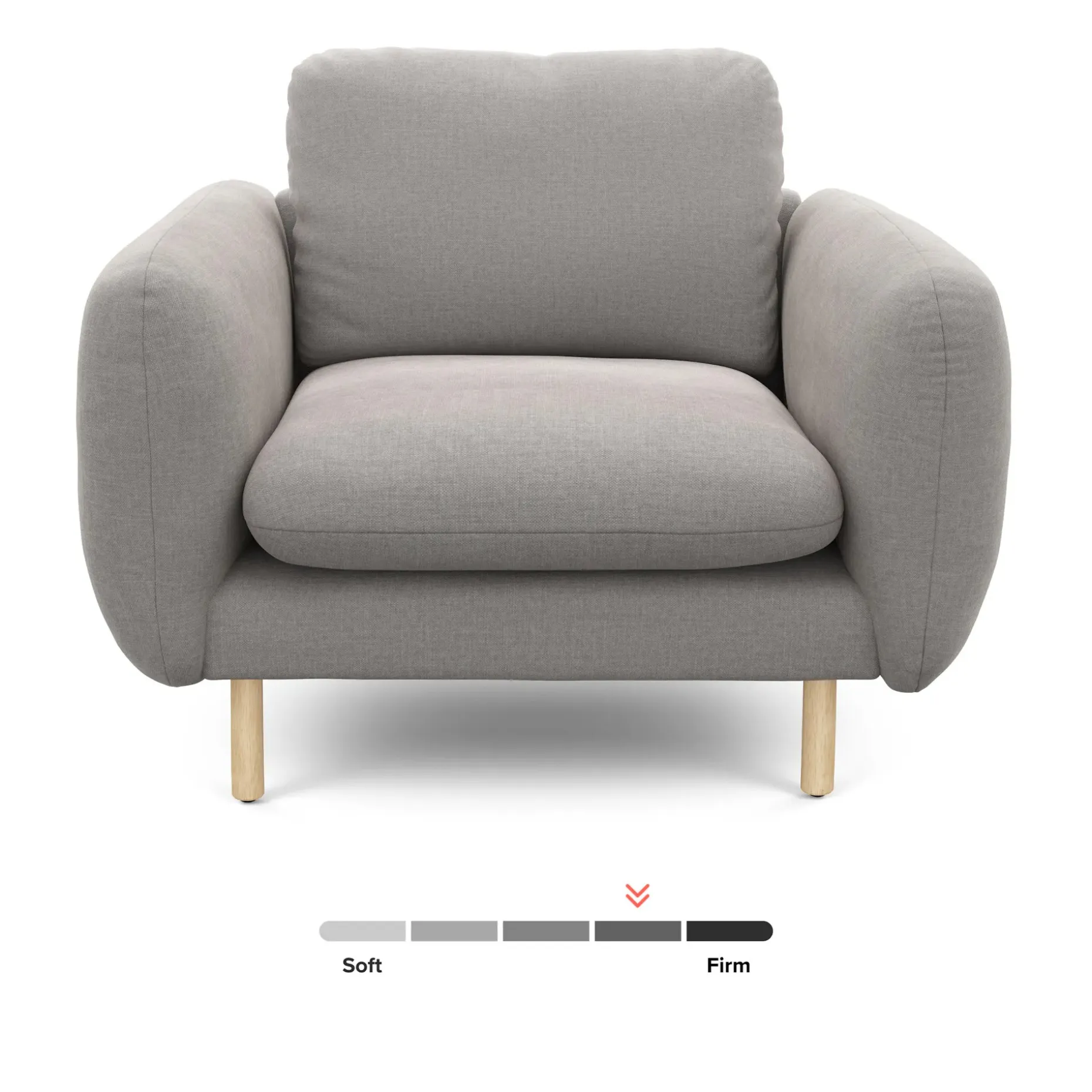 Sanders 37" Lounge Chair - Hestia Gray